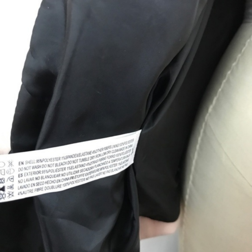 F21 XXI Moto Biker Zipper Woven Boxy Jacket Milita - Picture 5 of 7